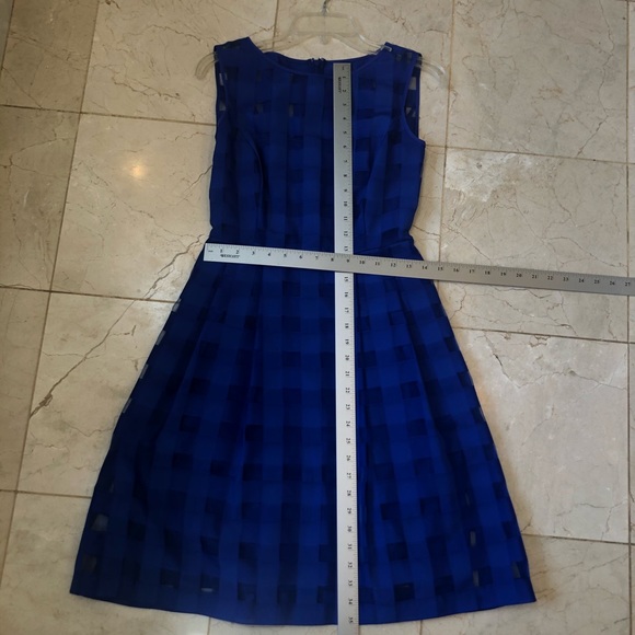 Ellen Tracy dress, royal blue, fitted waist, Sz 2 - Picture 14 of 14